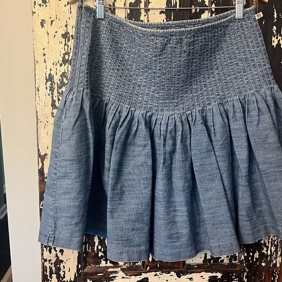 Vintage Polo Jeans company Ralph Lauren denim ruffle skirt. Size 12. Western. - Picture 2 of 10